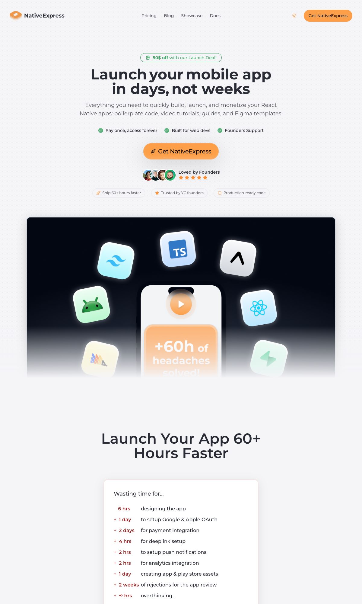 Webseite von Native Express